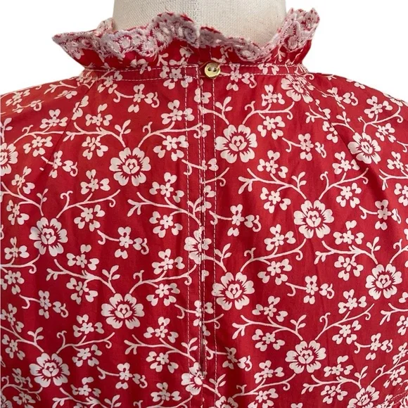 ULLA JOHNSON Leonie Floral Lace Ruffle Dress - Picture 9 of 16